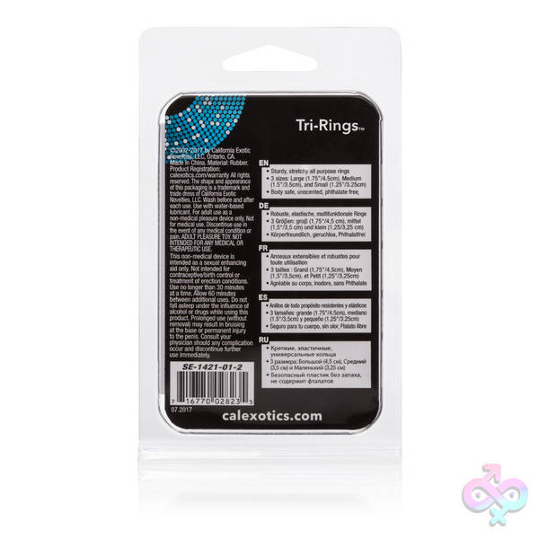 Tri-Rings Natural CalExotics Sex Toys - Tri-Rings Natural