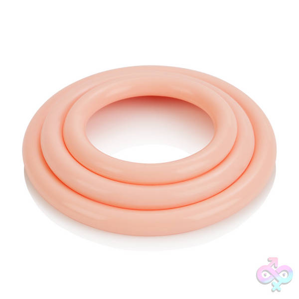 Tri-Rings Natural CalExotics Sex Toys - Tri-Rings Natural
