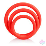 CalExotics Sex Toys - Tri-Rings - Red