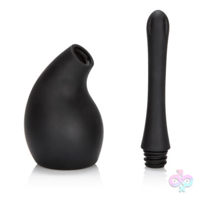Ultimate Cleaning System black ergonomic silicone anal cleaner by CalExotics