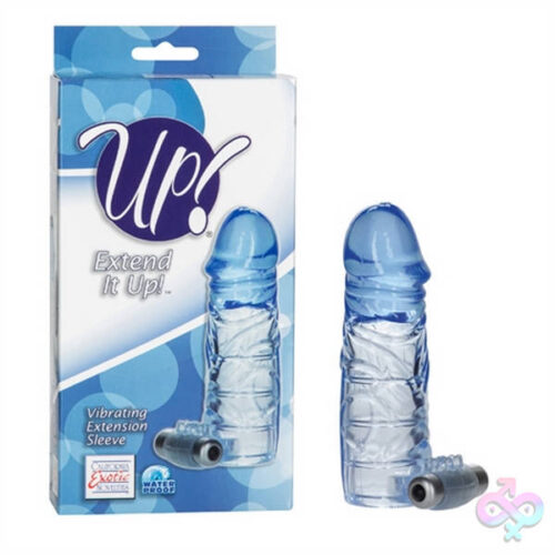 CalExotics Sex Toys - Up Extended It Up Vibrating Extension  Sleeve - Blue