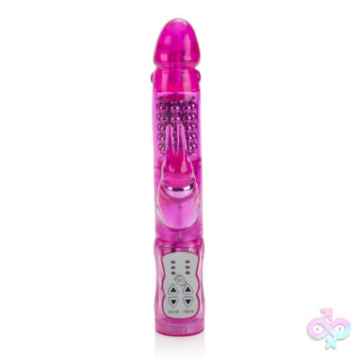 Waterproof Jack Rabbit 5 Rows in purple by CalExotics — rotating bead rabbit vibrator