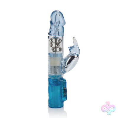 Waterproof Jack Rabbit Floating Beads Blue by CalExotics rotating rabbit vibrator