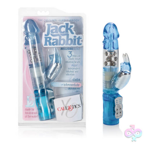 CalExotics Sex Toys - Waterproof Jack Rabbit Floating Beads - Blue