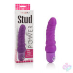 CalExotics Sex Toys - Waterproof Power Stud Curvy Dong - Purple