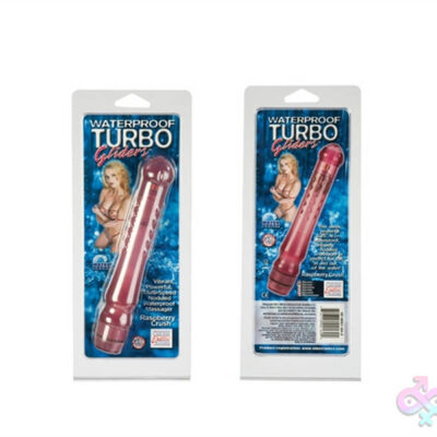 Waterproof Turbo Glider Raspberry Crush pink vibrator by CalExotics