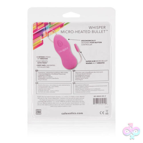 CalExotics Sex Toys - Whisper Micro Heated Bullet - Pink