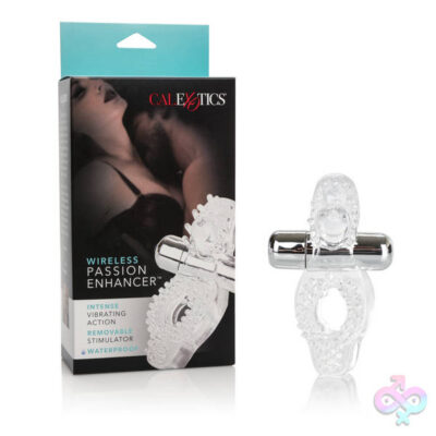 Wireless Passion Enhancer Rechargeable Clear by CalExotics vibrating cock ring with remote