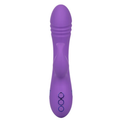 California Dreaming West Coast Wave Rider rabbit vibrator by CalExotics in ocean blue silicone