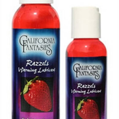 Razzels Warming Lubricant Sinful Strawberry 2.5 Oz Bottle by California Fantasies
