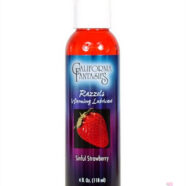 California Fantasies Sex Toys - Razzels Warming Lubricant - Sinful Strawberry - 4 Oz. Bottle