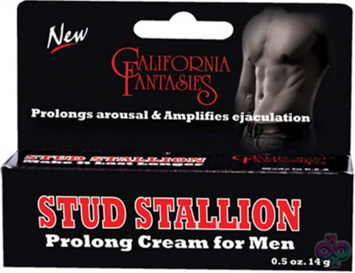 California Fantasies Sex Toys - Stud Stallion - Prolong Cream for Men - 0.5 Oz. Tube - Boxed