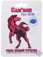 Cam'Ron For Him Pink Horse Power Gummy 5g 12pk Display Blue Raspberry - Image 2