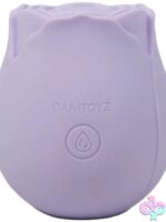pulsating rose stimulator Camtoyz Tap Rose in gray silicone