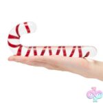 Candy Cane Dream 7.5" Glass Dildo - Image 3