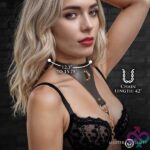 Captivate Collar With Body Chain - Black - Image 4