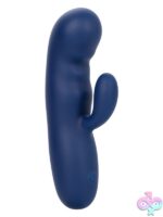 Cashmere Silk Duo Dual Motor Rabbit Vibrator in Blue - Image 2