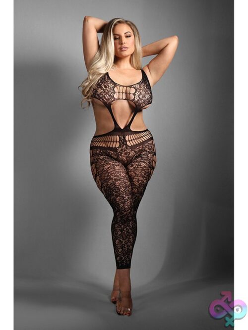 Chase The Feeling Bodystocking Black – Queen Size - Image 2