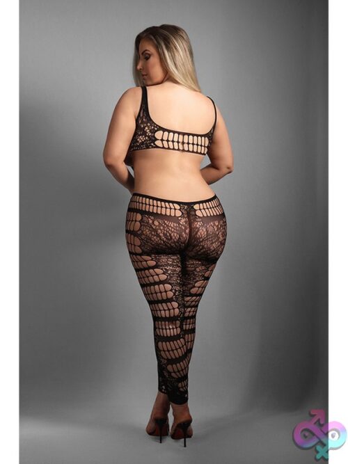 Chase The Feeling Bodystocking Black – Queen Size - Image 3