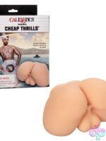 Life-size beige TPE stroker with realistic design and textured interior by California Exotic Novelties