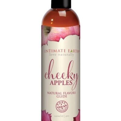 Cheeky Apples Natural Flavors Glide 120ml red bottle by Intimate Earth
