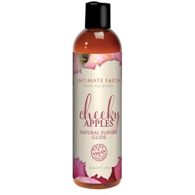 Cheeky Apples Natural Flavors Glide 60ml red bottle by Intimate Earth