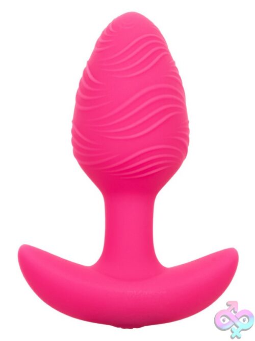 Cheeky Vibrating Glow-In-The-Dark Butt Plug – Pink - Image 2