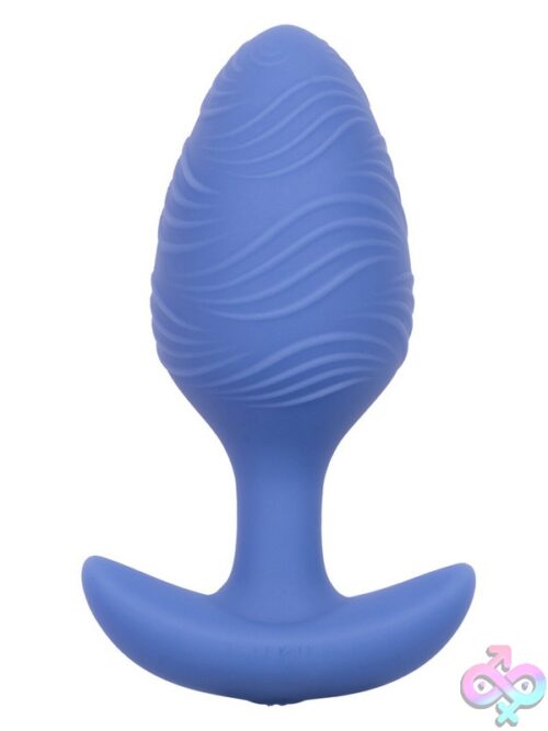 Cheeky Vibrating Glow-In-The-Dark Large Butt Plug – Blue - Image 2