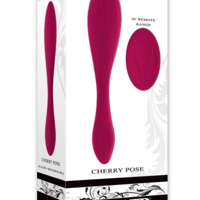 Flexible poseable dual-motor vibrator in purple silicone with remote control by Evolved Novelties