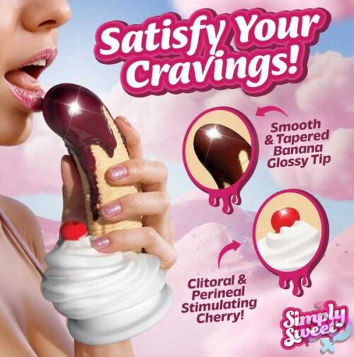 Chocolate Dipped Banana Split Premium Silicone Dildo - Image 4