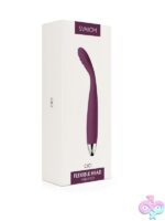 Svakom Cici clitoral vibrator in purple with soft silicone ribbed head by Svakom