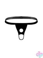 Studded Fetish Thong in Black – Open Front Men's Lingerie - Image 2