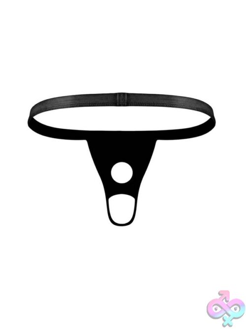 Studded Fetish Thong In Black – Open Front Men'S Lingerie - Image 2