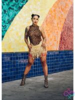 Claudia Large Diamond Fishnet Thigh-High Stockings - Image 2