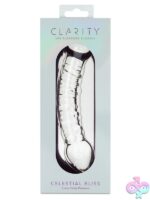 Double-ended clear borosilicate glass dildo Celestial Bliss by Creative Conceptions