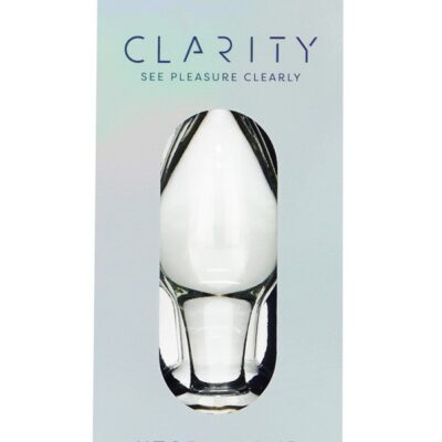 Tapered clear borosilicate glass butt plug by Creative Conceptions — Utopian Bud