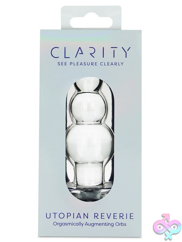 Discreet-Toys-Clarity-Glass-Dildo-Utopian-Reverie-Nu-Cla-18 Clarity Glass Utopian Reverie Clear Borosilicate Anal Bead Toy With Contoured Beads By Creative Conceptions
