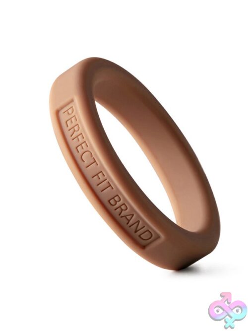 Classic 1.75&Quot; Silicone Medium Stretch Penis Ring – Beige - Image 2