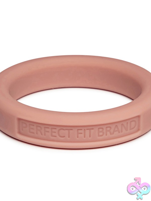 Discreet-Toys-Classic-1-75-44-Mm-Silicone-Med-Stretch-Penis-Ring-Skintone-5-Nu-Pfb-Ub-125 Classic 1.75-Inch Medium-Stretch Brown Silicone Penis Ring By Perfect Fit Brand