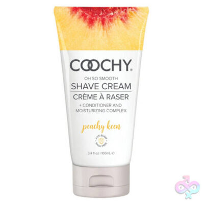 Coochy Oh So Smooth Shave Cream Peachy Keen by Classic Brands – peach-scented shaving cream conditioning gel tube