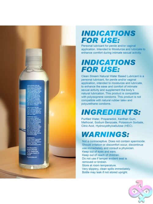 Natural Water Based Anal Lubricant 8 Oz - Image 5