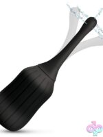 silicone enema bulb with poseable nozzle by XR Brands in black