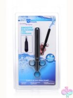 XL black silicone lubricant launcher with finger loops by Xr Clean Stream