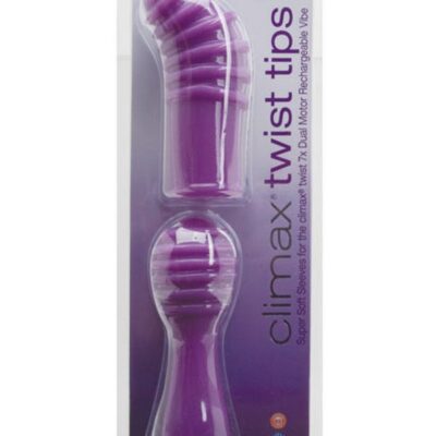 Soft ribbed vibrating silicone sleeve in purple by Topco Sales