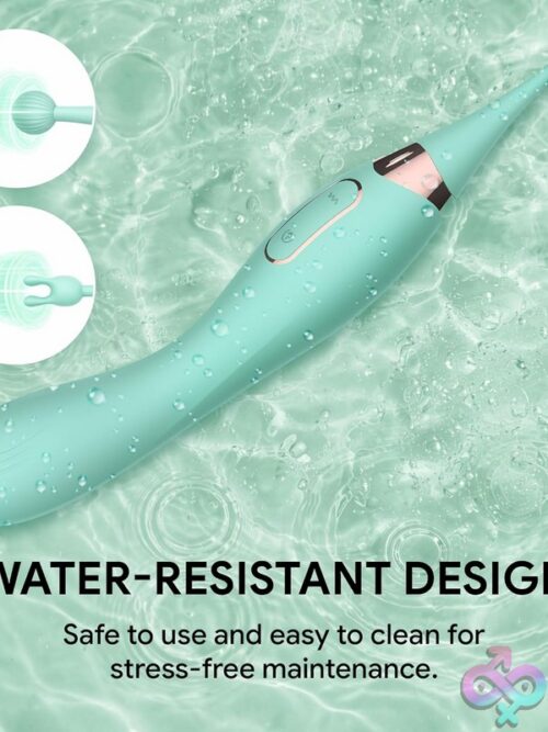 Climaxtouch Clitoral Vibrator In Green By Dyso - Image 2