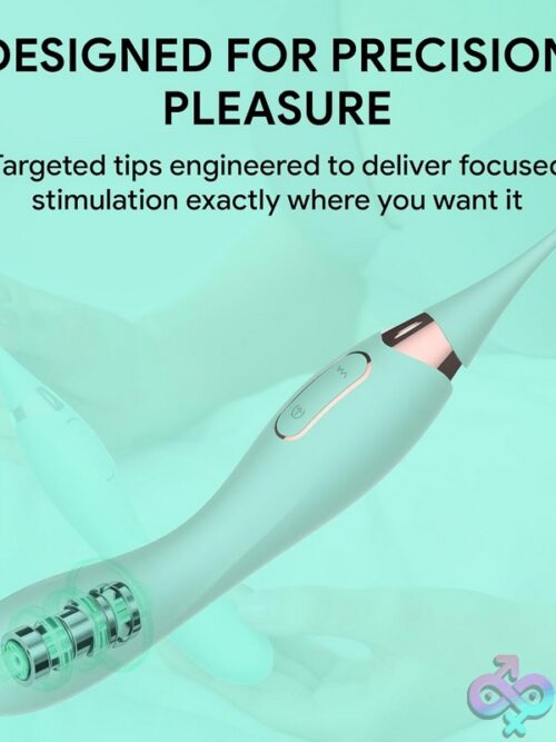 Climaxtouch Clitoral Vibrator In Green By Dyso - Image 3