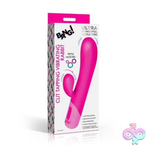 Discreet-Toys-Clit-Tapping-Vibrating-Rabbit-Pink-Bng-Ah845 Clit Tapping Vibrating Rabbit - Pink - Image 1