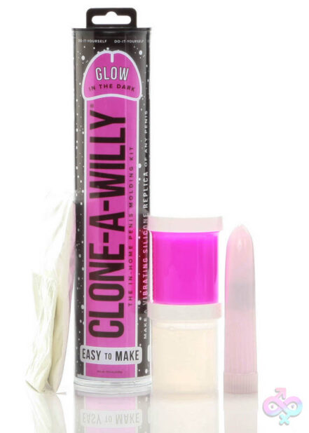 Clone-a-Willy Sex Toys - Clone-a-Willy Glow-in-the-Dark Kit - Pink