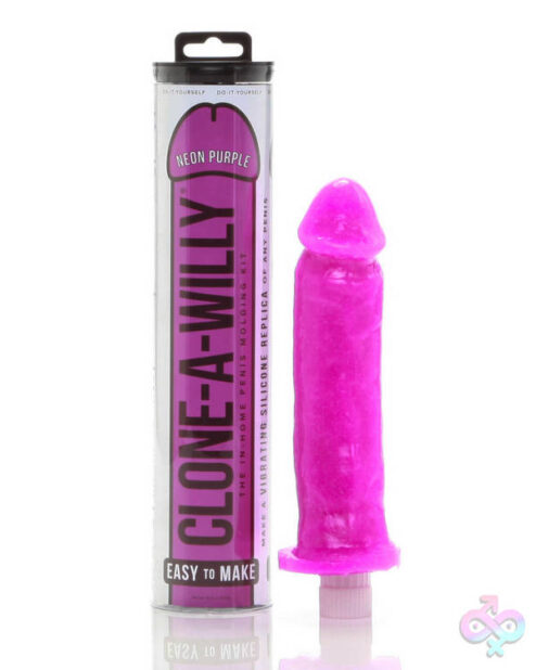 Clone a Willy Kit hot-pink vibrating silicone replica casting set by Clone-a-Willy