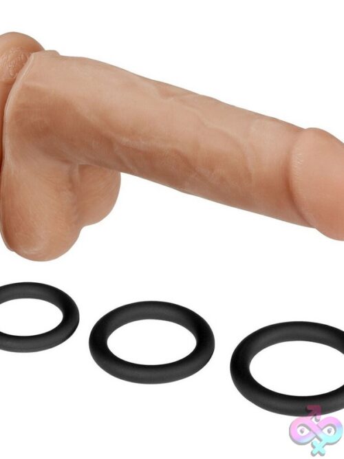 Cloud 9 Dual Density Real Touch Dildo With Balls 6&Quot; Tan - Image 2